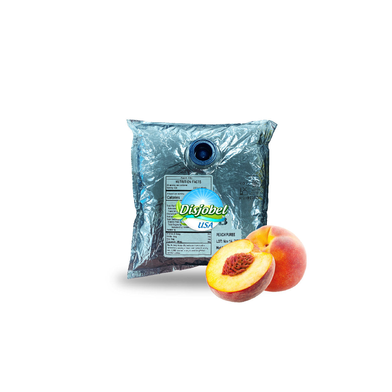 4.4 LBS Peach Aseptic Fruit Puree
